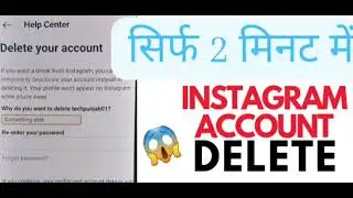 how to delete instagram account permanent or temporary