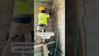Central water heater hot and cold with PPR pipe system #plumbing