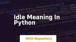 idle meaning in python
