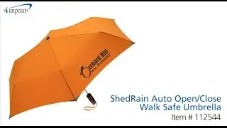 Зонт ShedRain с автоматическим открыванием/закрыванием, безопасный для ходьбы &ndash; Рекламные зонты в 4imprint