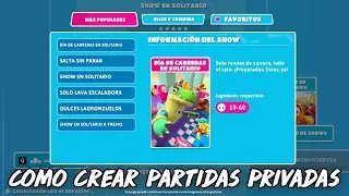 COMO CREAR PARTIDAS PRIVADAS EN FALL GUYS 2022 - COMO CREAR UN SHOW PERSONALIZADO EN FALL GUYS 2022