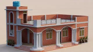 1200 sqft 4 Bedroom Village House Plan,चार कमरे का पूरी जानकारी का मकान ,Column 4 Bedroom House