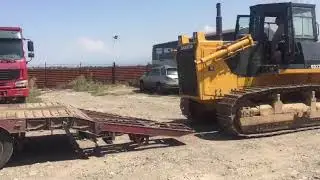 Бульдозер shantui sd23 сняли отвал и везем на объект