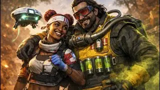 Enjoy with Lifeline & Caustic 🚑🧨💣 #apexlegends #youtube 
