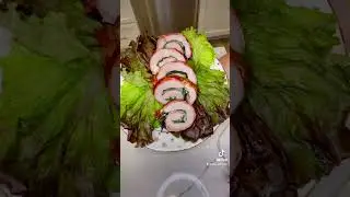 Bacon wrapped stuffed pork loin
