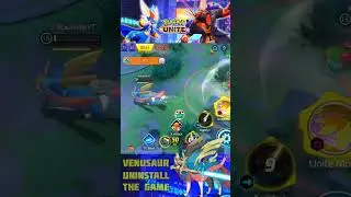 Venusaur delete game after this 😂 1 HP Zacian vs full HP Venusaur #pokemonuniteshorts