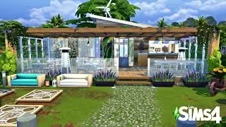 Restaurant Eco Friendly // Eco vegetarian // Sims 4  Speed Build