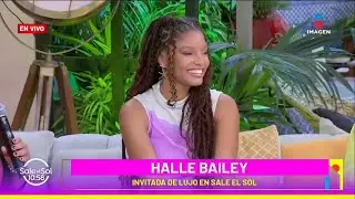 La Sirenita Halle Bailey EN VIVO en el foro de Sale el Sol