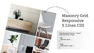Responsive Modern Image gallery with 5 Lines of CSS! CSS Grid