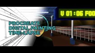 Satisfying Procreate Digital Painting Time-Lapse