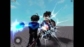 Another me vs @Aqua the Hedgehog!  In Roblox jojo poses simulator and STANDING HERE, I REALIZE