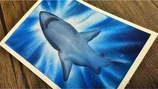 How To Paint an Easy Shark Scene for Beginners