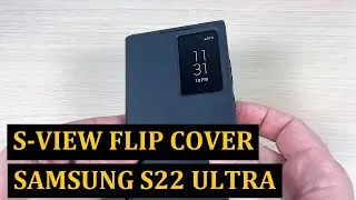 UNBOXING Smart Clear View Cover for Samsung Galaxy S22 Ultra (S-View Flip Cover)