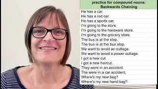Fluent Speaking In English (Backwards Chaining for Compound Noun Intonation)