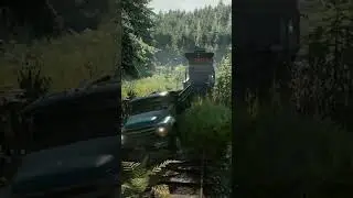 ЗиЛ-130 Тянет дизельный локомотив. #snowrunner #offroad #зил #shorts #track #games