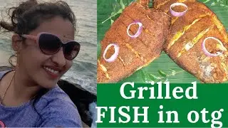 Grilled fish 🐟 😋 simple masala mix...in otg morphy Richard's