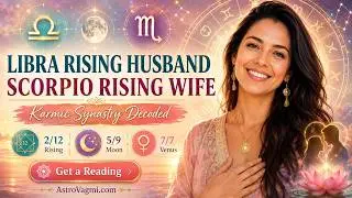 Relationship Synastry Case Study Husband & Wife Libra and Scorpio Rising