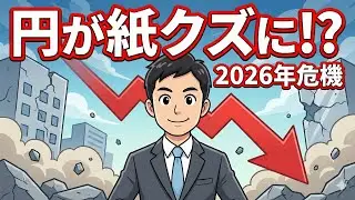 【緊急警告】2026 年、日本円がただの「紙切れ」になる日