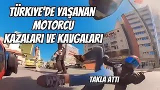 T&uuml;rkiye&rsquo;de Yaşanan Motorcu Kazaları Ve Kavgaları 2023 Taklalı!