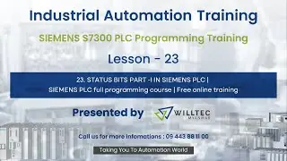 STATUS BITS PART  1 IN SIEMENS PLC  SIEMENS PLC full programming course  Free online training