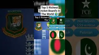 Top 5 Richest Cricket Board's In The World 🌍#shorts #cricket