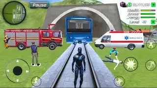 Black Hole Ninja Rope Hero Mafia Gangster killing #10 - Android Gameplay