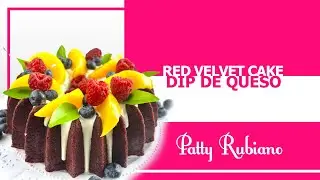 Red Velvet Cake con Dip de Queso