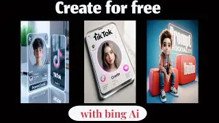 How to create Tiktok viral 3D Ai Social media ID cards images | Bing image  #ai #promptsocial