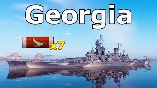 World of WarShips Georgia - 7 Kills 230K Damage