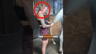 Ее последнее прощание с любимой лошадью 💔
