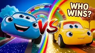 Colorful Toy Cars Racing! 🚗🌈 Fun Car Race for Kids #funny #kidsvideo