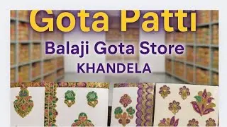 Balaji gota  Khandela #बालाजी गोटा #buti ki new design #gota #Khandela #gota Patti new