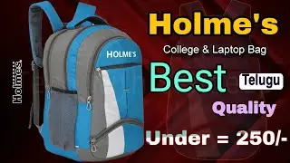 HOLME'S College & Laptop Backpack | College Bag | Laptop Bag | college and laptop back pack | Telugu