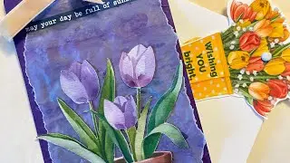 Quick demonstration of gelatos on tracing paper. Fun, tactile result for junk journaling.