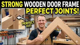 How to Make a Strong Wooden Door Frame | Perfect Wood Joint Technique Step by Step