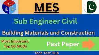Sub Engineer Civil Test preparations /MES Civil Engineering Test 2025 &ndash; Top Questions & Solved MCQs