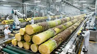 Inside a Modern Sugar Factory From Fresh Sugarcane to White Sugar (Full Process)