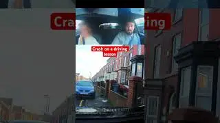Crash on a driving lesson #driving #drivinginstructor #drivinglesson #crash
