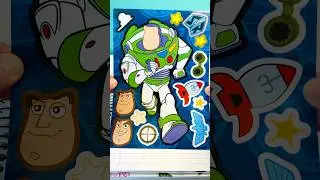 Disney TOY STORY Movie Make a Face Stickers with Buzz Lightyear 🚀