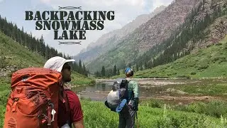 BACKPACKING to SNOWMASS LAKE COLORADO #hiking #hike #backpacking  #colorado #hikingadventures