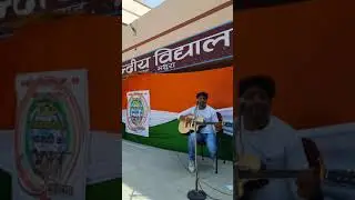 Performance by Manhar Chauhan (TGT Art Education) on this 75 th Independence Day....