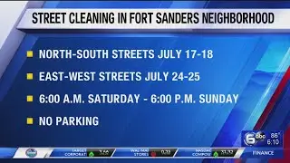 Street Cleaning in Fort Sanders neighborhood