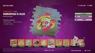 How to Unlock Gwenpool's Glee Spray in Fortnite | Battle Pass Rewards Page 1