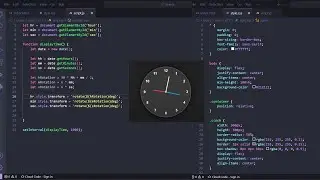 Create Analog Clock Using HTML & CSS & JAVASCRIPT