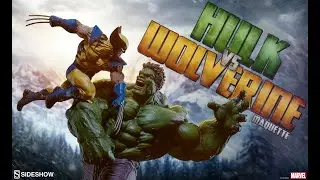 Hulk vs Wolverine Maquette by Sideshow Collectibles Unboxing | #sideshowcollectibles