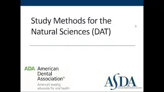 Study Methods for the Natural Sciences (DAT)