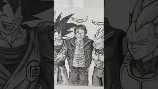 Share this fanart of your hero?🥺 #drawing #akiratoriyama #goku #dragonball #fanart #rip #shorts