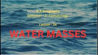 34 Water Masses