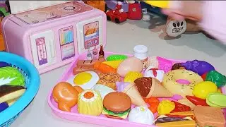  10 Minutes ⏰ Relaxing ASMR Playtime Kitchen 🍳 | Cutting Fruits & Vegetables Toy Set Sounds 