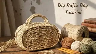 Rafya İpten Kolay Çanta Yapımı/ Bu yazın En Trend Çanta Yapımı/ Easy Crochet Raffia Bag Tutorial